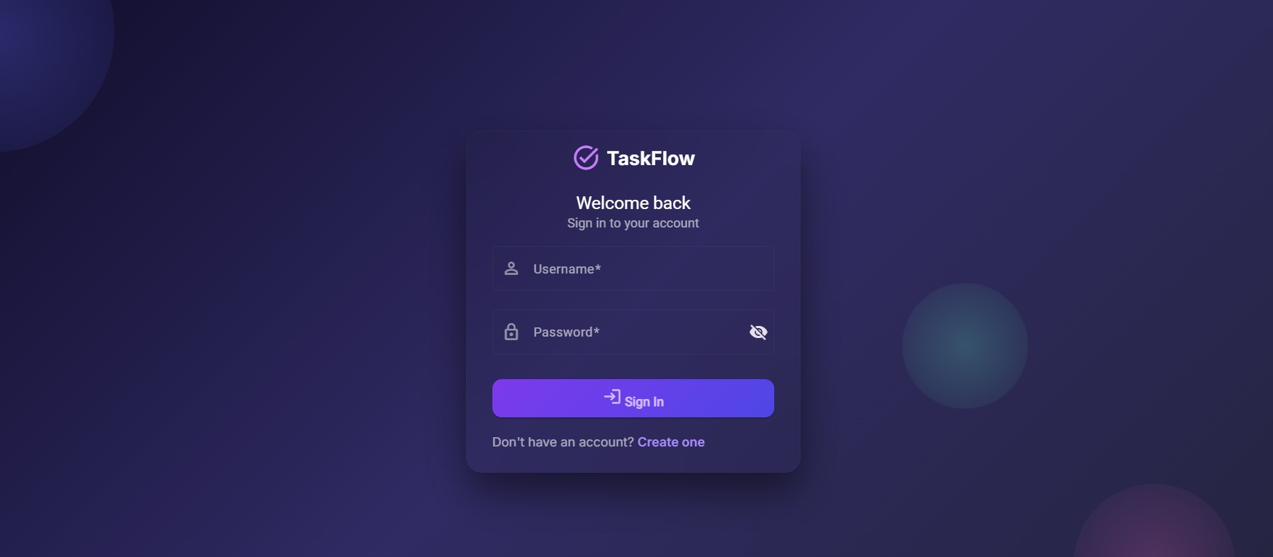 TaskFlow Login